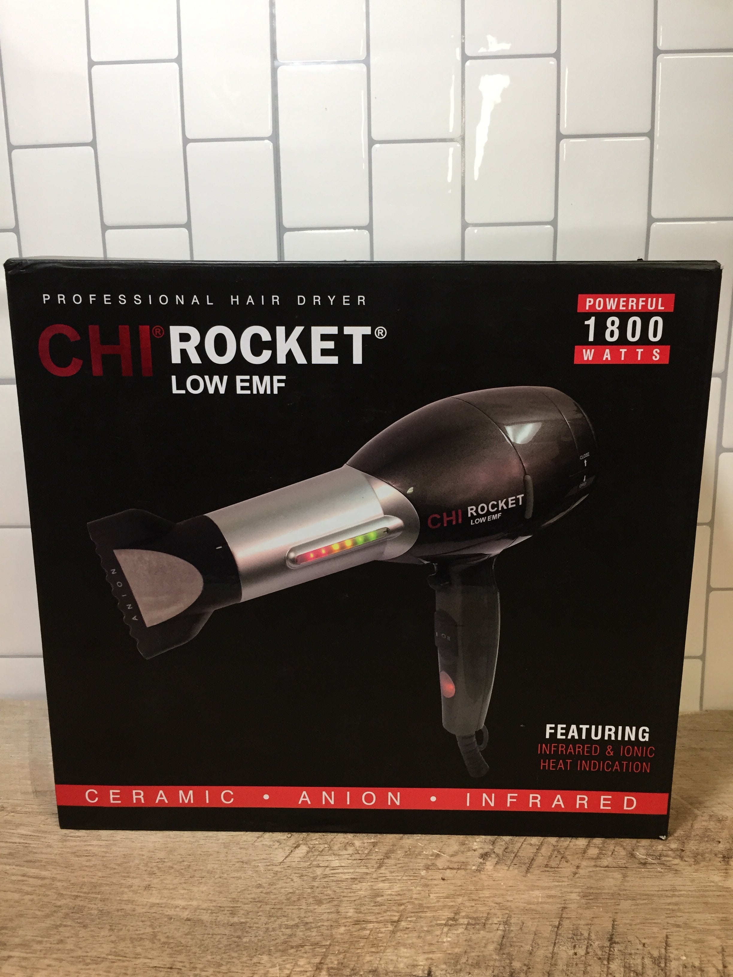 CHI Rocket Hair Dryer Featuring Infrared & Ionic Heat Indication (7199677120750)